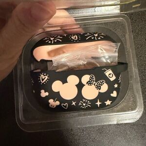 Black and Pink Mickey Mouse AirPods Case